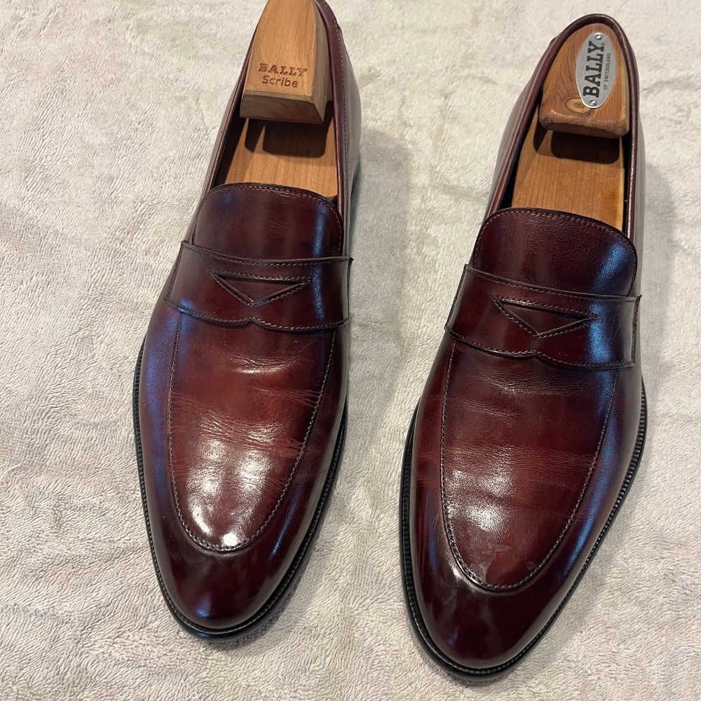 Paul Evans "Stewart" penny loafers, 8 1/2 (size  9 1/2).Oxblood